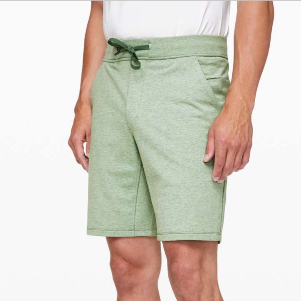 Lululemon City Sweat Short *9" Heathered Green Hazel - Size Large